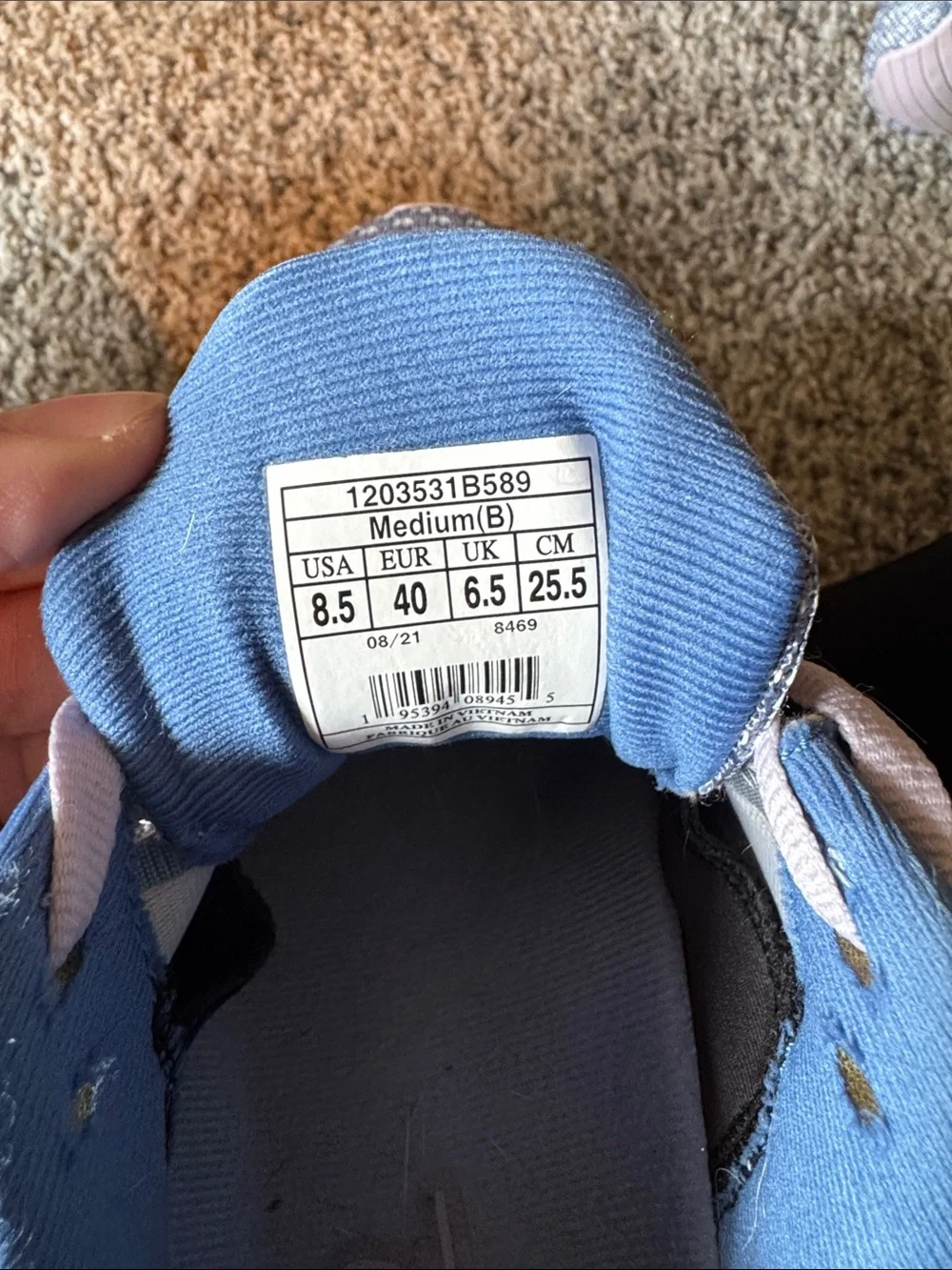 Brooks Women's Lavender and Blue Running Sneakers